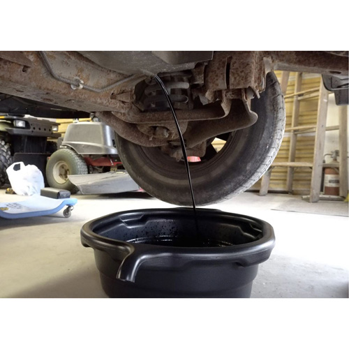 Black Oval Drain Pan O-Max