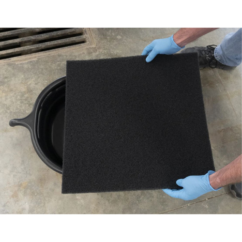 Black Oval Drain Pan O-Max