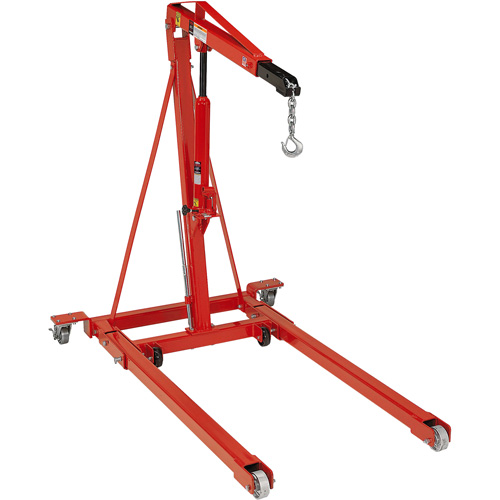 Folding Engine Crane, 2500 lbs. (1.25 tons) Capacity O-Max