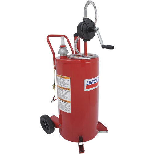 25-Gallon Steel Fuel Caddy with 2-Way Rotary Pump O-Max