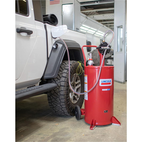 25-Gallon Steel Fuel Caddy with 2-Way Rotary Pump O-Max