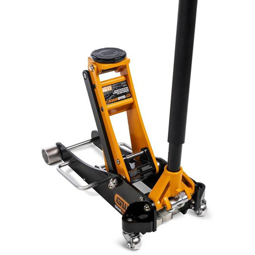 Aluminum Racing Jack, 2 Ton(s) Capacity, 3-1/4" Lowered, 18-1/2" Raised, Manual Hydraulic O-Max