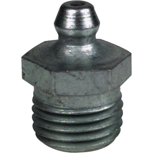 Raccord de graissage droit tr&egrave;s court, Acier, Filetage de 0,25 NPT O-Max