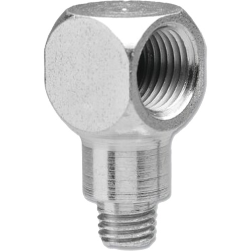 Grease Fitting Adapter with 90-Degree Angle, 1/4"-28 Thread O-Max