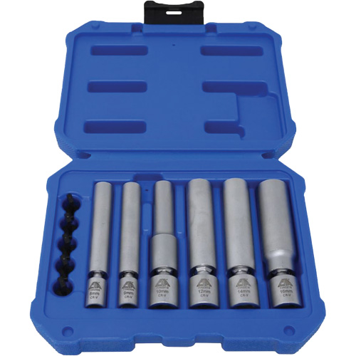 6-Piece Spark Plug & Glow Plug Socket Set O-Max