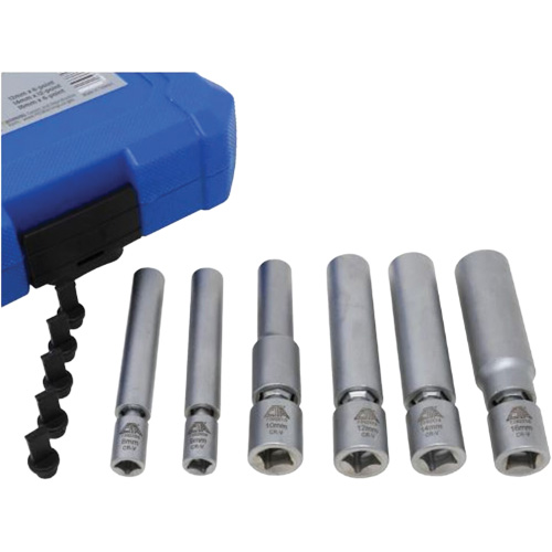 6-Piece Spark Plug & Glow Plug Socket Set O-Max