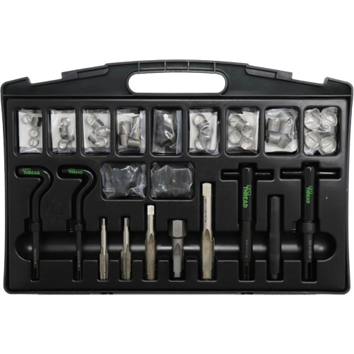Ensemble d'atelier pour la r&eacute;paration des filetages de bougies d'allumage O-Max