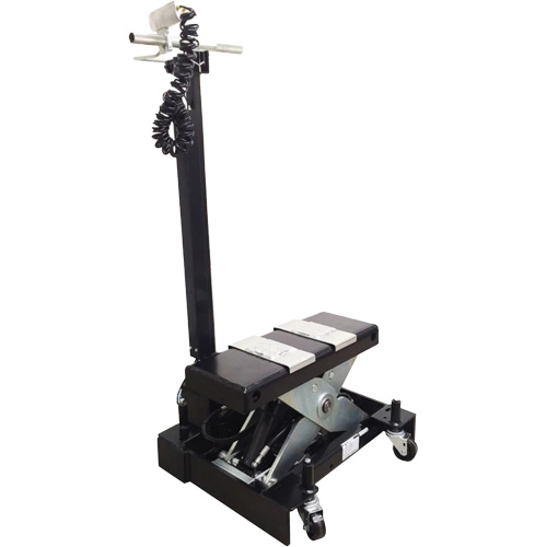Low Profile Floor Service Jack, 12 Ton(s) Capacity, 7-1/2" Lowered, 15" Raised, Air Hydraulic O-Max