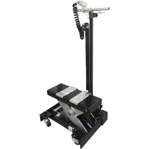 Low Profile Floor Service Jack, 12 Ton(s) Capacity, 7-1/2" Lowered, 15" Raised, Air Hydraulic O-Max
