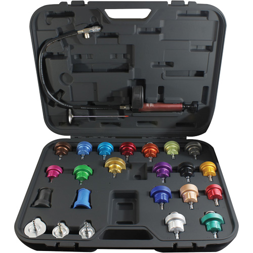 25-Piece Master Cooling System Pressure Test Kit O-Max