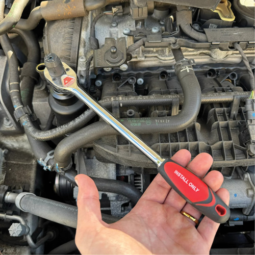 Torque Limiting Ratchet Wrench, 3/8" Drive, Cushion Grip Handle O-Max