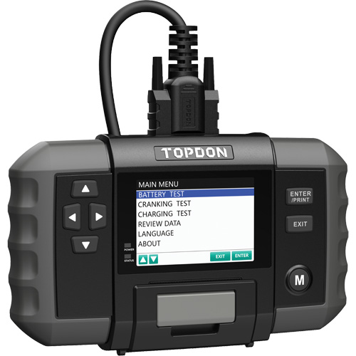BT600 12V Battery & 12V/24V System Tester with Built-in Printer O-Max