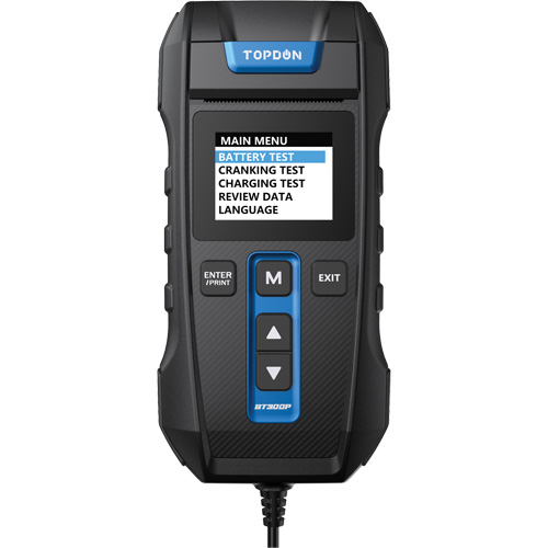 BT300P Battery, Charging & Cranking System Tester with Printer O-Max