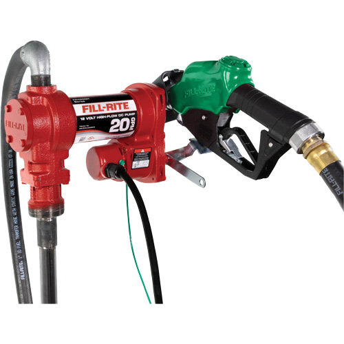 12V Fuel Transfer Pump with Nozzle O-Max