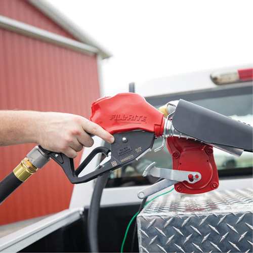 Red Automatic Gasoline Spout Nozzle O-Max