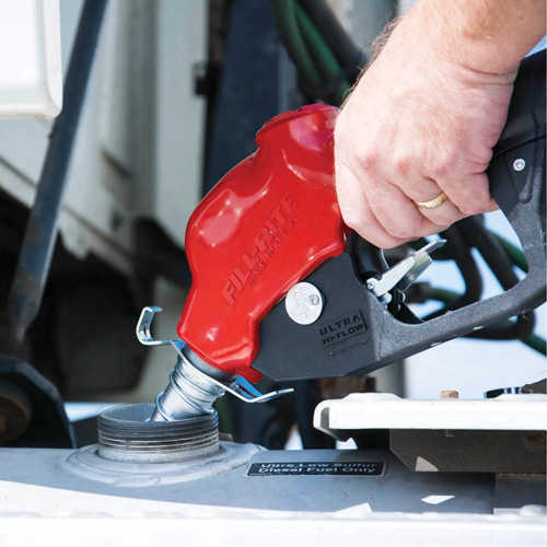Red Ultra High-Flow Automatic Diesel Spout Nozzle O-Max