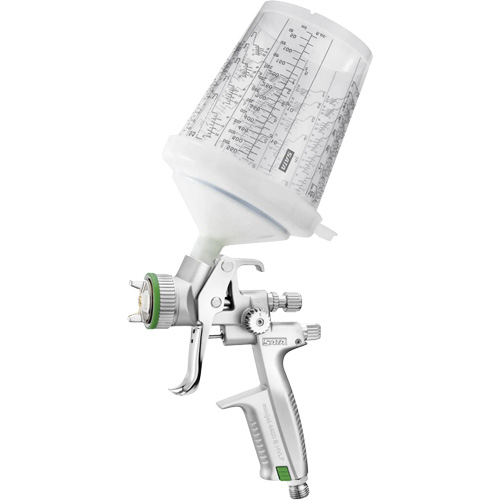 4400 B HVLP 1.2 SR 0.3 L RPS Premium Paint Spray Gun for Spot Repairs in Automotive Finishes, 1/4" NPT Air Inlet, 4.24 CFM, 0.3 L Capacity, 0.14 PSI O-Max