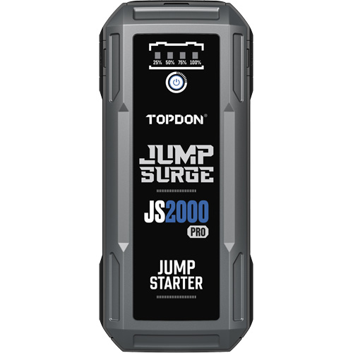 D&eacute;marreur de secours, banque d'alimentation et lampe de poche JumpSurge2000Pro &agrave; 2500 A de pointe O-Max