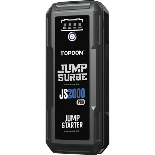 D&eacute;marreur de secours, banque d'alimentation et lampe de poche JumpSurge2000Pro &agrave; 2500 A de pointe O-Max