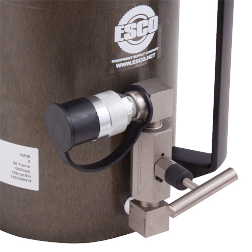 Cric de s&eacute;curit&eacute;, Col verrouillable, Capacit&eacute; de 100 tonnes, 13-37/100" - 19-3/5" h O-Max