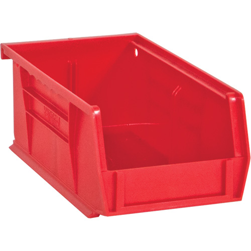 Bacs Hook-On Bins, 4" la x 3" H x 7" p, Rouge, Capacit&eacute; 10 lb O-Max