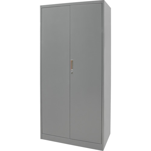 Armoires de rangement Hi-Boy, Acier, 4 Tablettes, 72" h x 36" la x 18" P, Gris O-Max