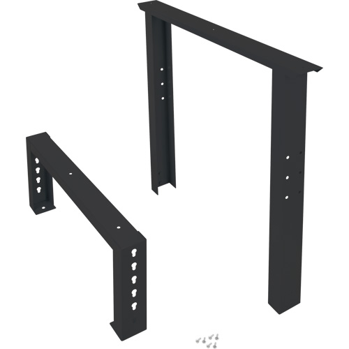 Pattes d'&eacute;tabli pour service industriel, Acier, 30" p x 34" h, Simple O-Max