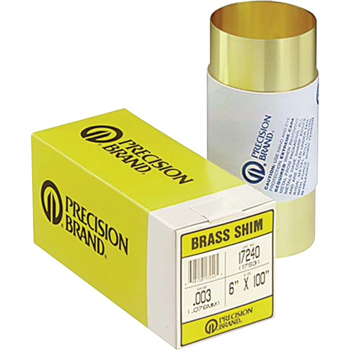 Assortiments de cales d'&eacute;paisseur &agrave; rainure, 3" lo x &eacute;paisseur 0,001"- 0,125", 3" la, Acier inoxydable O-Max