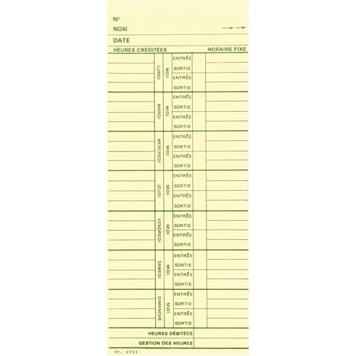 Time Cards O-Max