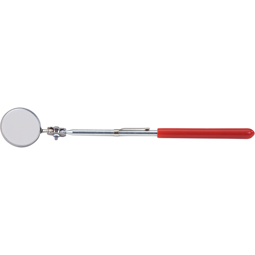 Inspection Mirror, Circular, 1-1/4" L x 1-1/4" W, Non Telescopic O-Max