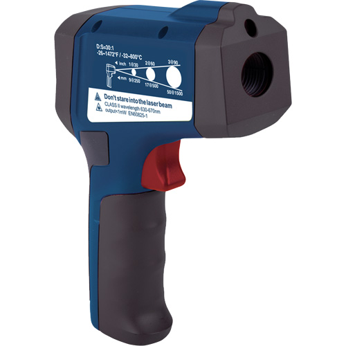 Professional Infrared Thermometer, -26 - 1472° F ( -32 - 800° C ), 30:1, Adjustable Emmissivity O-Max