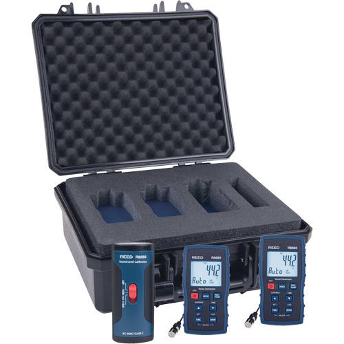 Noise Dosimeter Kit, 35 - 130 dB Measuring Range O-Max