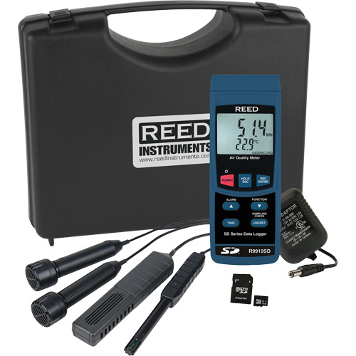Trousse d'analyseur de la qualit&eacute; de l'air int&eacute;rieur avec enregistrement de donn&eacute;es O-Max