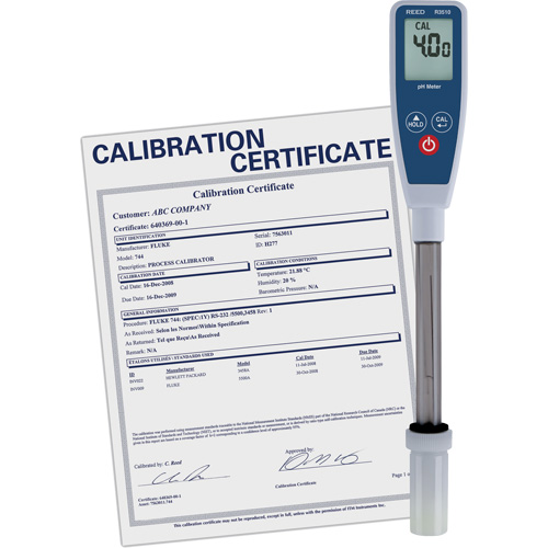 Long Stem pH Meter with Traceable Certificate O-Max