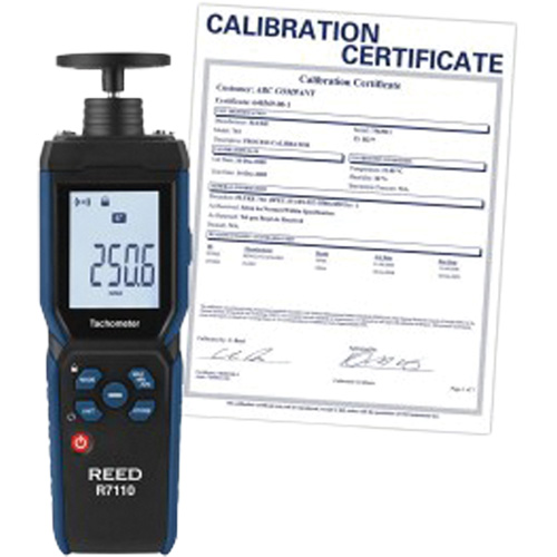 Combination Contact & Laser Photo Tachometer with Traceable Certification, Contact/Photo (Non Contact) O-Max