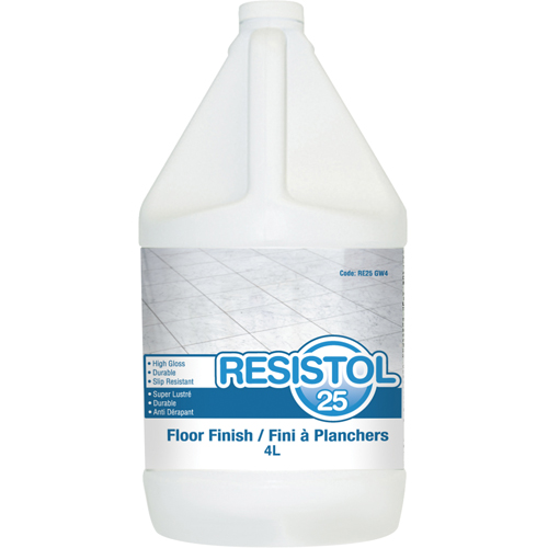 Resistol 25 Floor Finishes, 4 L, Jug O-Max