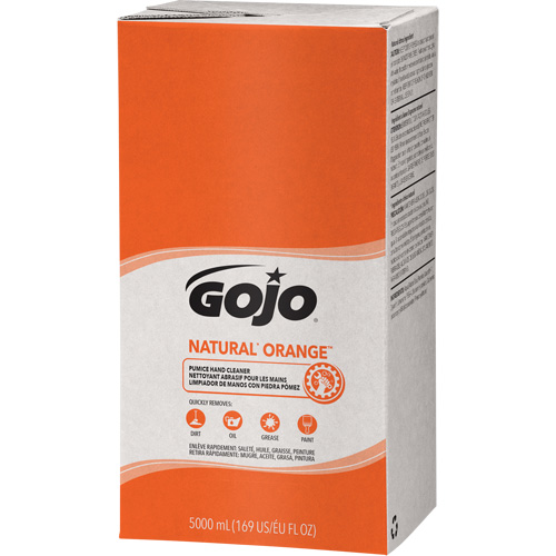 Nettoyant &agrave; mains Pro TDX 5000 Natural Orange, Pierre ponce, 5 L, Recharge, Agrumes/Orange O-Max