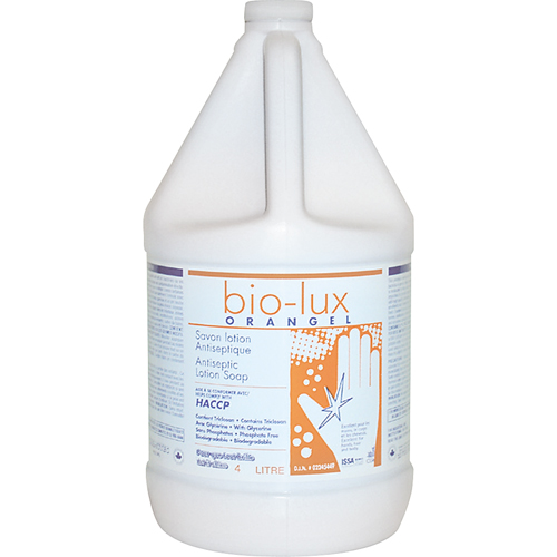 Bio-Lux Orangel Antiseptic Lotion Soap, Liquid, 4 L, Scented O-Max