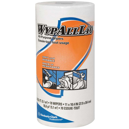 L40 Disposable Towels, All-Purpose, 11" L x 10-1/2"/10-2/5" W O-Max