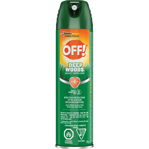 OFF! Deep Woods&reg; Insect Repellent, 25% DEET, Aerosol, 230 g O-Max