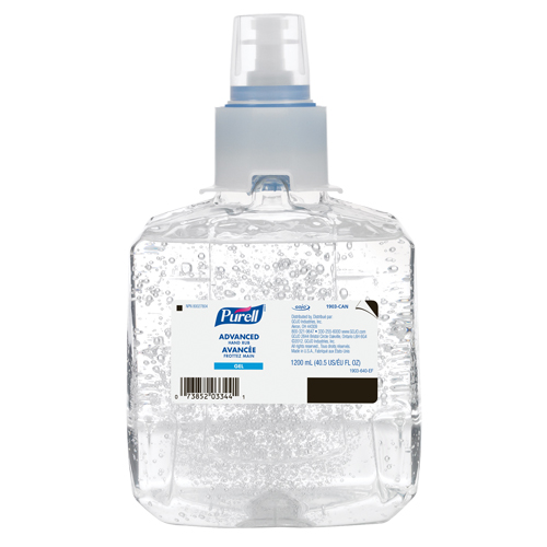 D&eacute;sinfectant pour les mains avanc&eacute; LTX-12, 1200 ml, Cartouche de recharge, 70 % alcool O-Max