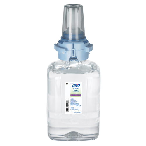 D&eacute;sinfectant pour les mains avanc&eacute; en mousse ADX-7, 700 ml, Cartouche de recharge, 70 % alcool O-Max