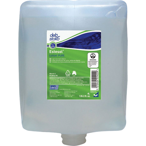 Estesol&reg; PURE Hand, Hair & Body Wash, Cream, 4 L, Refill, Fresh Scent O-Max