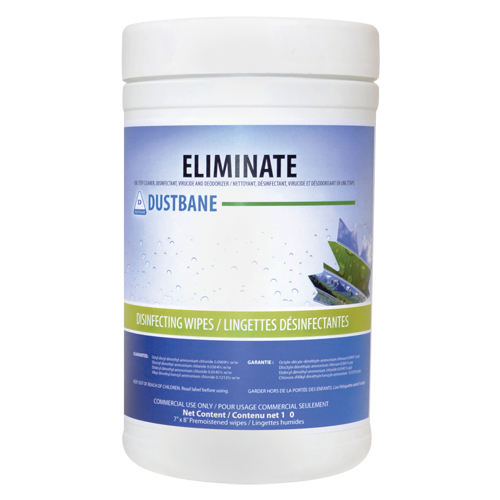 Lingettes Eliminate virucide, 7" x 8", 180 lingettes O-Max