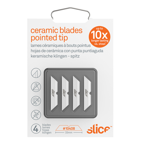 Slice Lames &agrave; bout pointu en c&eacute;ramique pour couteau pour boîte, Style Simple O-Max