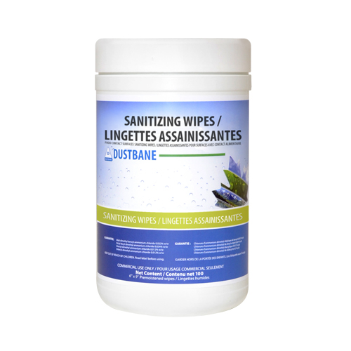 Food Contact Surface Sanitizing Wipes, 6" x 10", 100 Count O-Max