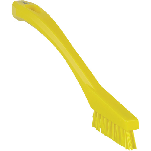 Brosse &agrave; recoins, Soies Ferme, Longueur de 8", Jaune O-Max