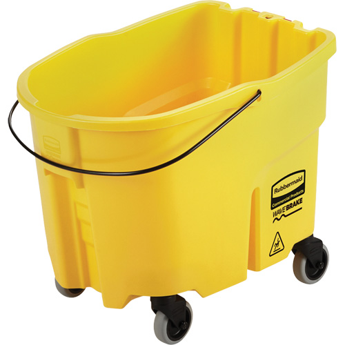 Seau pour vadrouille Wavebrake, Capacit&eacute; de 8.75 gal. US (35 pintes), Jaune O-Max