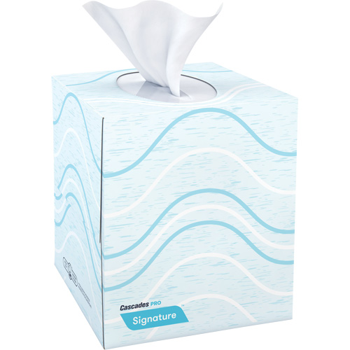 Papier-mouchoir Pro Signature, 2 pli, 8" lo x 8" la, 90 feuilles/boîte O-Max