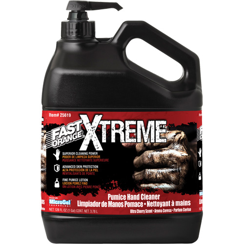 Xtreme Professional Grade Hand Cleaner, Pumice, 3.78 L, Pump Bottle, Cherry O-Max